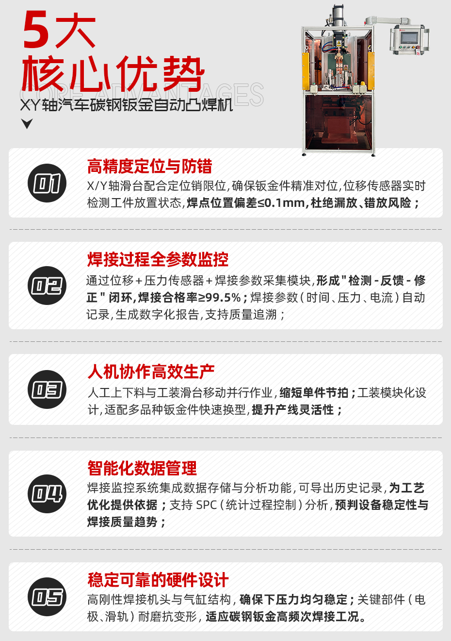 XY軸汽車碳鋼鈑金自動凸香蕉国产免费视频詳情核心優勢