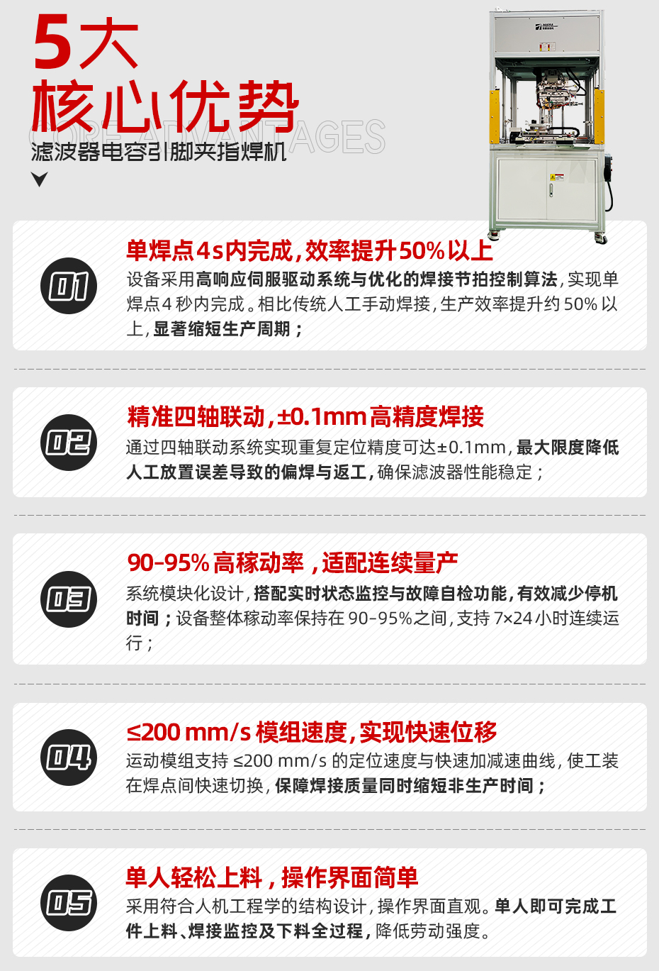 濾波器電容引腳夾指香蕉国产免费视频核心優勢